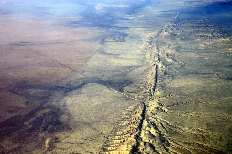 San Andreas fault in California